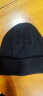 时尚风格袋鼠帽子男冬季毛线帽男士加绒加厚保暖户外骑车防寒防风滑雪针织帽女 黑色帽子+脖套  加绒加厚 实拍图