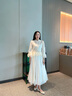 他她（TATA）氣質(zhì)單鞋女鞋通勤工作鞋平底晚晚鞋2025春季新款7ZS01AQ4 白色 37 曬單實拍圖