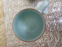 青澹汝窯茶杯主人杯冰裂天青色汝瓷茶杯茶具景德鎮(zhèn)手工陶瓷月半杯 月半杯-大-帶蓋-380m 310ml 1個 曬單實拍圖