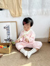 優(yōu)科（YOUKE）女寶寶嬰兒衣服秋冬夾棉連體衣嬰幼兒保暖爬服可愛甜美秋冬裝小月 粉色 73碼【推薦身高69cm-75cm】 曬單實拍圖