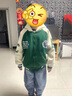 G.DUCKKIDS兒童裝男童春裝外套春秋款2023新款男孩連帽衛衣開(kāi)衫中大童棒球服 綠色 170 (建議身高160cm 14-15歲)cm 曬單實(shí)拍圖