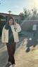 戀的棉服外套秋冬款女學(xué)生冬季衣服初中高中女生棉衣棒球服羽棉襖絨服 韓版加厚米白色 均碼（可備注碼數(shù)） 曬單實(shí)拍圖