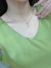 法蔻 FARCOKO項鏈女四葉草吊墜迷人鎖骨鏈銀七夕情人節禮物送女友 玫瑰金四葉草項鏈 曬單實(shí)拍圖