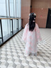 歐育兒童漢服女童夏秋溫柔超仙連衣裙新款洋氣國風(fēng)女孩生日禮物演出服 粉色超仙刺繡連衣裙 常規(guī) B1517 150 【建議身高140-150cm】 曬單實(shí)拍圖