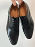 THOM WILLS三接頭牛津鞋男士亮皮商務(wù)正裝皮鞋冬季真皮透氣男鞋 黑色小牛皮B895-1 40 /7碼 曬單實(shí)拍圖