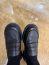 拔佳（Bata）樂(lè )福鞋女秋季新款百搭通勤英倫羊皮一腳蹬單鞋AYA26CA4 黑色 38 曬單實(shí)拍圖