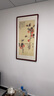 玩易 張大千柿柿如意走廊過(guò)道新中式玄關(guān)裝飾畫(huà)豎版山水壁畫(huà)客廳掛畫(huà) 事事如意 63*123cm（卡紙精裱，紅木色框） 曬單實(shí)拍圖