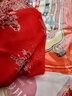 杭語(yǔ)絲紡 大紅印度印花 杭州桑蠶絲女士真絲圍巾長(cháng)款薄款披肩春秋冬季保暖 長(cháng)250cm 寬65cm (加長(cháng)) 曬單實(shí)拍圖