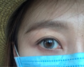 NEO可視眸 隱形眼鏡 美瞳小黑環(huán)系列日拋10片裝H55C 小棕環(huán)pro 475度 曬單實拍圖