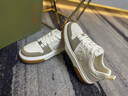 夢(mèng)特嬌（MONTAGUT）男鞋夏季新款時(shí)尚撞色休閑鞋男士真皮百搭板鞋男厚底增高小白鞋男 卡其（皮鞋碼） 41 曬單實(shí)拍圖