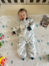 nest designs嬰兒睡袋嬰幼兒輕芯薄夾棉可拆卸袖兒童分腿睡袋秋冬寶寶防踢被 初雪（建議室溫18-20℃） 90碼（建議身高80-95cm） 曬單實(shí)拍圖