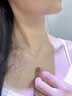 ALLOVE穗穗平安項(xiàng)鏈女純銀吊墜鎖骨鏈七夕情人節(jié)禮物送女朋友老婆生日 曬單實(shí)拍圖