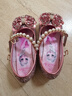 疊曼（DIEMAN）愛(ài)莎公主鞋女童鞋子兒童水晶鞋子冰雪奇緣高跟鞋小女孩韓版表演鞋 粉色 29碼/18.9厘米 曬單實(shí)拍圖