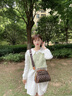 袋鼠品牌女士包包2025新款時(shí)尚手提女斜挎包休閑真皮包送媽媽母親禮物 黃色（禮盒裝+送手包卡包） 中包長(cháng)23-厚12-高18厘米 曬單實(shí)拍圖