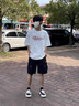 潮蒙駱夏季薄款工裝短褲男冰絲速干寬松側(cè)袋五分褲休閑透氣運(yùn)動(dòng)男士褲子 9813軍綠色 XL 曬單實(shí)拍圖