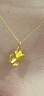 中國黃金（CHINA GOLD）四葉草黃金項鏈女足金吊墜七夕情人節(jié)禮物送女友老婆生日實用浪漫 [京速達(dá)]足金四葉草吊墜+足金鏈 曬單實拍圖