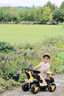 WORK BABY兒童電動(dòng)挖掘機玩具車(chē)可坐大人雙人玩具女男孩遙控電動(dòng)工程挖土機 【豪華遙控雙驅】卡洛黃+6v7大電 曬單實(shí)拍圖