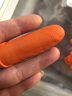 獵瑞釣魚(yú)手套防滑防臟乳膠手指套加厚防水耐磨防護紅蟲(chóng)釣蚯蚓上餌料 橙色100只裝 曬單實(shí)拍圖