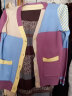 华夏子屋针织衫毛衣开衫外套女春秋新款韩版V领百搭薄款上衣女 蓝+紫色 L（建议105-115斤） 实拍图