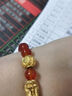 CEMNI千年珠寶  黃金轉(zhuǎn)運(yùn)珠銅錢錢幣多多路路通貔貅串珠3D硬金禮物 金錢珠【約0.6g】 曬單實(shí)拍圖