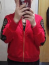 矜持范春秋裝紅色短外套女2025新款時(shí)尚彈力顯瘦亮片釘珠夾克潮牌 紅色【春秋】 薄款 S 【建議90斤內】 曬單實(shí)拍圖