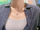 締晶月滿(mǎn)星河項鏈女925銀森系鎖骨鏈時(shí)尚氣質(zhì)老婆教師節禮物女老師 曬單實(shí)拍圖