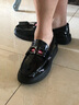 Walker Shop 商務(wù)休閑皮鞋男鞋【優(yōu)選頭層牛皮】軟底軟面厚底通勤大頭皮鞋男 黑色系帶 39 曬單實(shí)拍圖