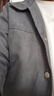 羅蒙（ROMON）外套男春秋季夾克男士韓版休閑翻領(lǐng)上衣服男裝 深灰色 L  曬單實(shí)拍圖