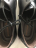 红蜻蜓软底男鞋系带商务圆头休闲鞋正装皮鞋男德比鞋  WTA5712黑色 42 实拍图