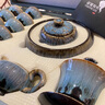 季慕家景德鎮(zhèn)窯變功夫茶具套裝家用天目釉辦公室會(huì)客陶瓷側(cè)把泡茶壺茶杯 天目釉【拉絲西施壺套組】精 1頭 15件 曬單實(shí)拍圖