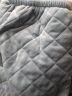 芬腾 睡衣女冬季夹棉三层加厚珊瑚绒新款长袖开衫家居服套装 雨水蓝 XL 实拍图