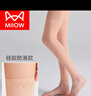 貓人（MiiOW）夏季護腿長(cháng)筒套空調房護膝小腿襪薄款過(guò)膝襪套防滑女保暖老寒腿男 膚色【硅膠防滑】 L 曬單實(shí)拍圖