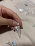 京粉S999足銀耳釘養(yǎng)耳洞防堵耳飾簡(jiǎn)約不變色迷你耳骨釘送女友飾品YZS ES2510【99銀-心形】 足銀 曬單實(shí)拍圖