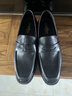 金利來(lái)（Goldlion）男鞋 方頭男士商務(wù)正裝皮鞋 一腳蹬透氣樂(lè )福鞋 軟皮軟底休閑鞋 黑色 41 曬單實(shí)拍圖