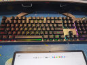 惠普（HP） 键盘机械手感键盘鼠标套装有线电竞游戏背光吃鸡笔记本台式电脑外设办公朋克网吧三件套 升级金属黑-彩光-旋钮调节 实拍图