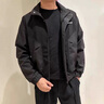 羅蒙（ROMON）刺繡外套夾克男春秋款潮流休閑立領(lǐng)夾克2025新款潮牌痞帥上衣服男 酒紅色 XL 曬單實(shí)拍圖