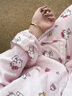 JIOESC睡衣女春秋季長(zhǎng)袖可愛(ài)卡通凱蒂貓少女學(xué)生大碼寬松家居服兩件套 粉色凱蒂貓 L【100-120斤】 曬單實(shí)拍圖