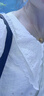 紫涵（ZIHAN）紫涵刺繡翻領(lǐng)連衣裙女夏季法式溫柔風(fēng)寬松泡泡袖中長裙子 米金 M 曬單實(shí)拍圖
