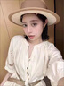 LISCN鏤空刺繡白色連衣裙女夏法式文藝風(fēng)氣質(zhì)女神范高級感民族風(fēng)小白裙 米杏 S 曬單實(shí)拍圖