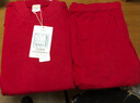 紅豆（Hodo）兒童本命年紅色A類(lèi)純棉秋衣秋褲男女童棉毛衫全棉保暖內衣套裝 男童半高領(lǐng) 175 曬單實(shí)拍圖