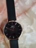 丹尼爾惠靈頓（DanielWellington）dw手表女 簡約休閑輕奢歐美表瑞典石英腕表 七夕情人節(jié)禮物送女友 32MM金色邊黑盤DW00100201 曬單實拍圖