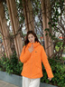 KOLON SPORT/可隆中量羽絨服 女子戶(hù)外運動(dòng)徒步防水防風(fēng)GTX鵝絨服 LKDJ4WN186-OR 橙色 S 160/84A 曬單實(shí)拍圖