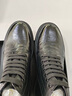 零度Zero男鞋秋冬新款黑色簡(jiǎn)約百搭加絨保暖真皮男靴系帶馬丁靴子 黑色 高幫加絨 40 曬單實(shí)拍圖