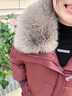 俞兆林洋氣媽媽冬裝棉襖2025新款中老年女羽絨棉服秋冬季大毛領棉衣外套 紅色(保暖棉服) 2XL 曬單實拍圖