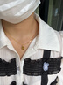 謝瑞麟（TSL） 黃金項鏈女足金黃金素鏈氣質細款鎖骨鏈套鏈YL471七夕禮物 約4.45克（工費約750元） 曬單實拍圖