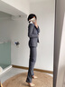 伊婭莎職業(yè)西裝套裝女時(shí)尚氣質(zhì)商務(wù)正裝西服外套酒店前臺面試上班工作服 (常規)灰色西裝+西褲 L 建議100-110斤 曬單實(shí)拍圖