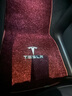 特斯拉Model 3 Model Y Model X專(zhuān)用汽車(chē)腳墊地毯絨 酒紅【腳墊+后備箱墊】 曬單實(shí)拍圖