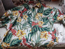 古澤鯊（GUZESHA）沙灘印花花襯衫短袖男士寬松大碼港風(fēng)復古痞帥夏威夷襯衣外套男裝 5號色襯衫 4XL 曬單實(shí)拍圖