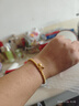 中國黃金（CHINA GOLD）黃金手鏈蓮蓬兩世歡手串足金古法手鏈七夕情人節(jié)禮物送女朋友老婆 兩世歡手串 約2.4g 刻字代寫賀卡 曬單實拍圖