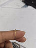 牧笛（MUDI） 18k黃金戒指女玫瑰金細(xì)款光圈素戒關(guān)節(jié)戒情人禮物送女友紀(jì)念 18K金黃 18號 曬單實拍圖
